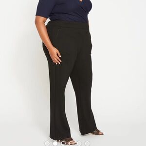 Universal Standard pull-on Pointe Black Boot Cut Casual Pants